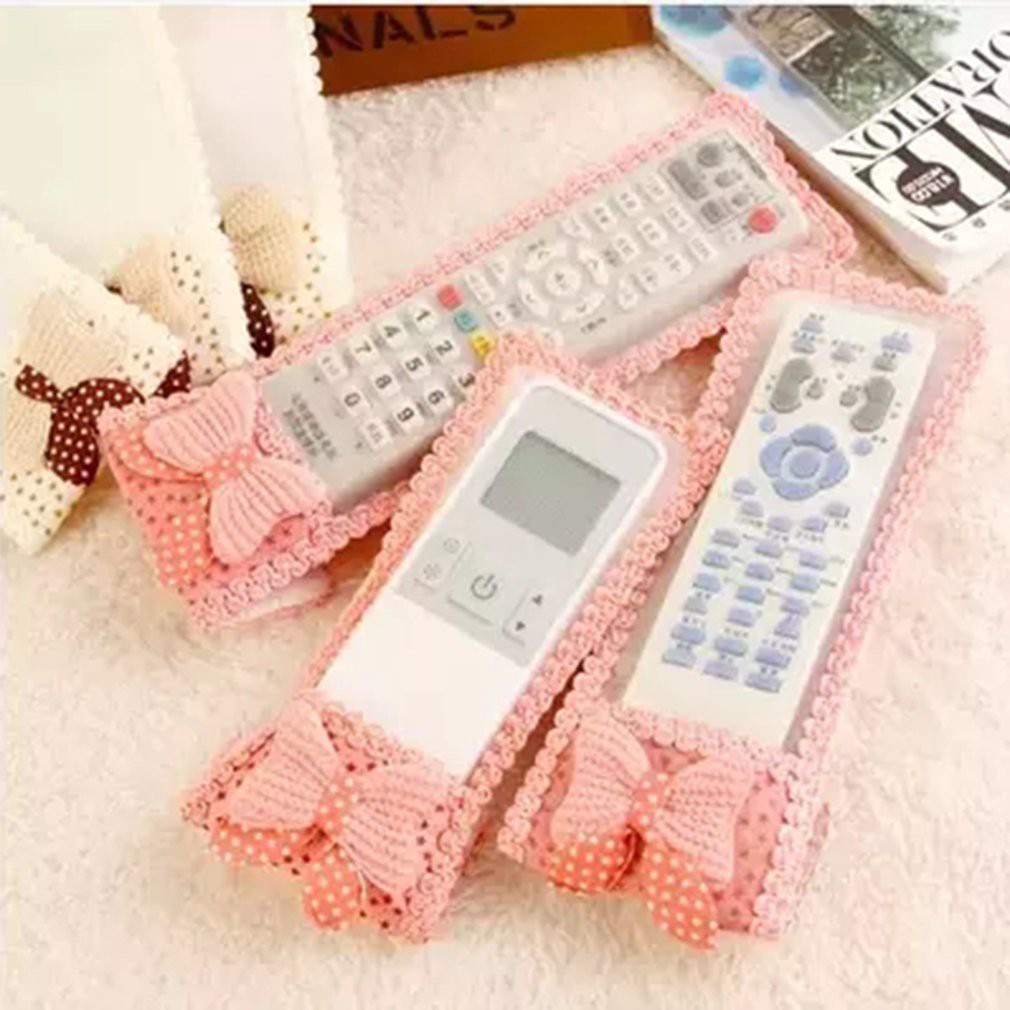 Túi bọc điều khiển từ xa phối ren thiết kế xinh xắn tiện dụng cho TV