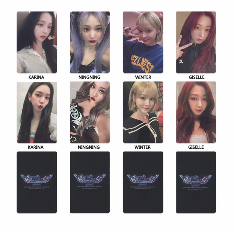 Set 8 Tấm Ảnh LOMO Card Aespa Nhóm Nhạc KARINA Ninging