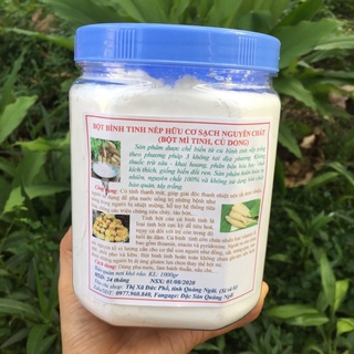 1KG BỘT BÌNH TINH NHÀ QUÊ NGUYÊN CHẤT BỘT MÌ TINH, BỘT CỦ DONG