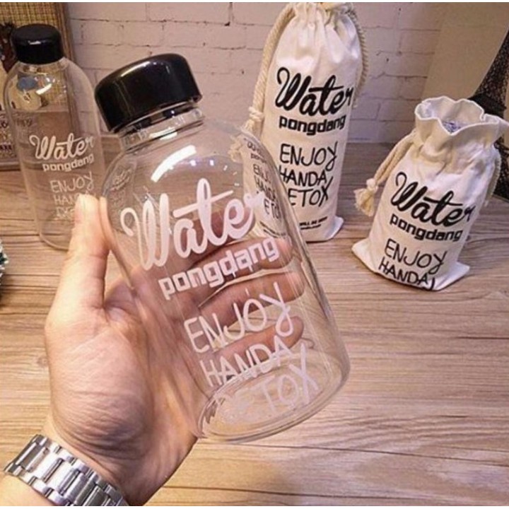 Bình đựng nước Nhựa 600ml Water Pongdang