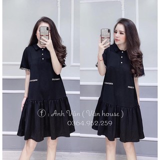 Váy suông đuôi cá viền dạ nhũ VAY310
