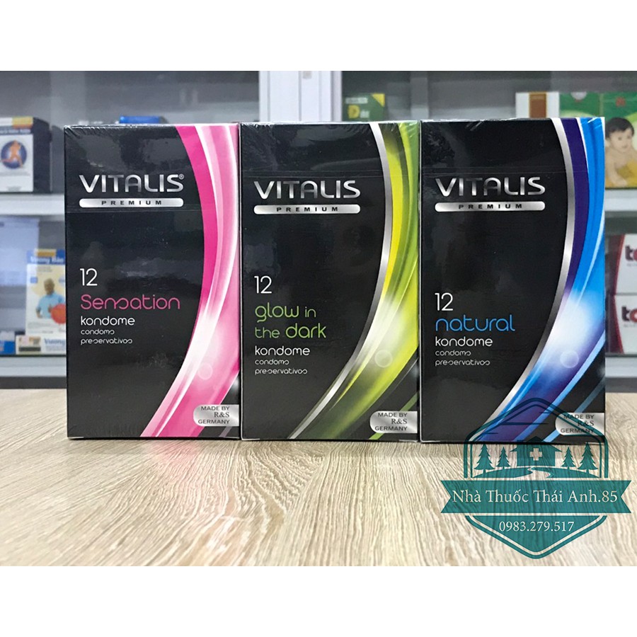 Bao Cao Su VITALIS Hộp 12 Cái