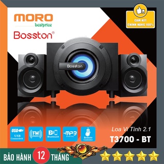 Loa Vi Tính BOSSTON T3700 Tín Hiệu Ứng Đèn LED 7 Màu - Âm Thanh HD Chất Lượng Cao - Bảo hành 12 tháng!!!