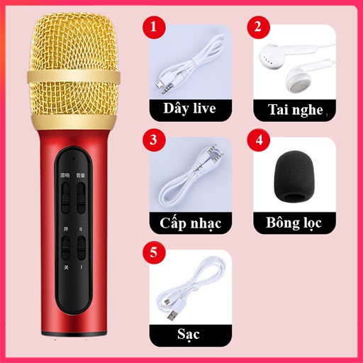 Micro Live Stream C11, Thu Âm, Hát Karaoke Chuyên Nghiệp Bản Cao Cấp, Tặng Kèm Tai Nghe - Mee Store 247