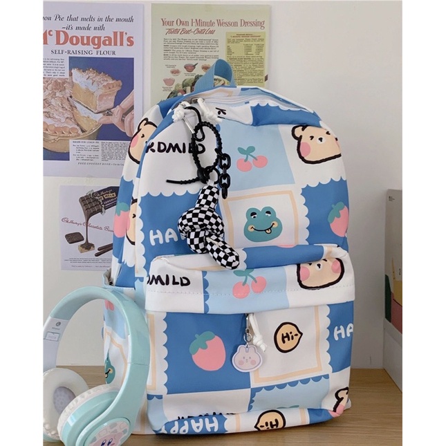 Balo đi học cute xinh xắn hoạt hình KDMI v2 🌈✨ 3 màu nhẹ nhàng 🪁 HÀNG CÓ SẴN