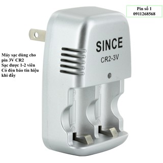 Máy sạc 2 viên dùng cho pin sạc 3v cr2