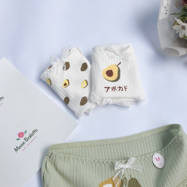 [Mã 12FASHIONSALE1 giảm 10K đơn 50K] [SIZE TỚI 70KG - ĐƯỢC CHỌN MẦU Quần Lót Nữ Quả Bơ Siêu CuTe, quần chip bơ QC94 | BigBuy360 - bigbuy360.vn