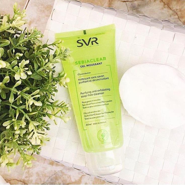 Sữa rửa mặt SVR Sebiaclear Gel Moussant cho da dầu mụn & da nhạy cảm hàng Pháp chuẩn chính hãng - Mii Beauty