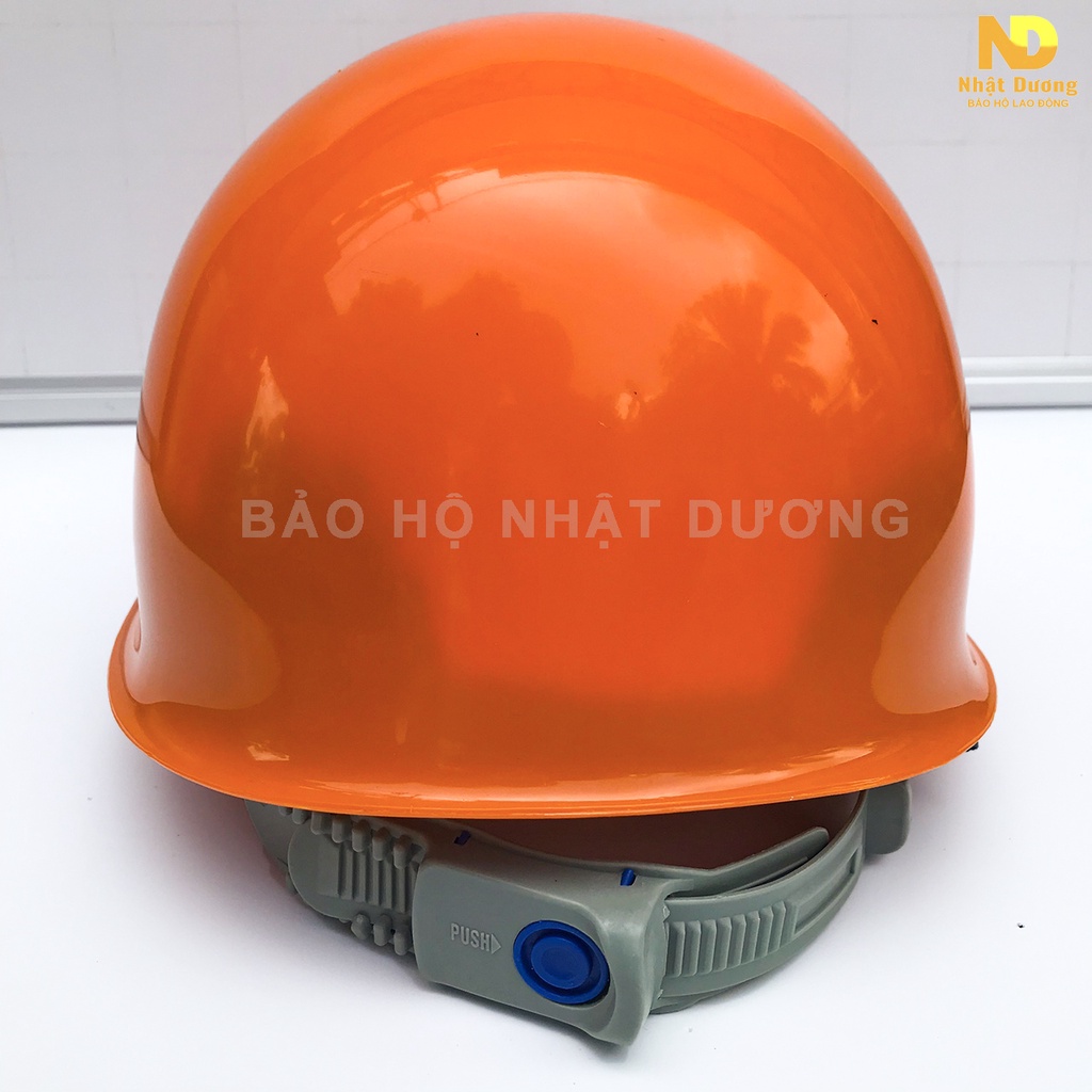 Mũ bảo hộ lao động kiểu nhật lót xốp N01 nhựa ABS cao cấp,  Nón bảo hộ lao động Nhật Dương màu cam