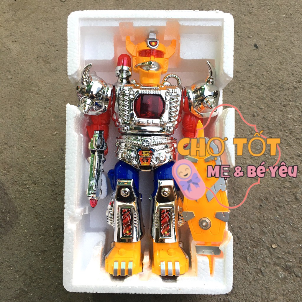 Đồ Chơi Robo, Robot Pin Biết Đi Có Nhạc Đèn