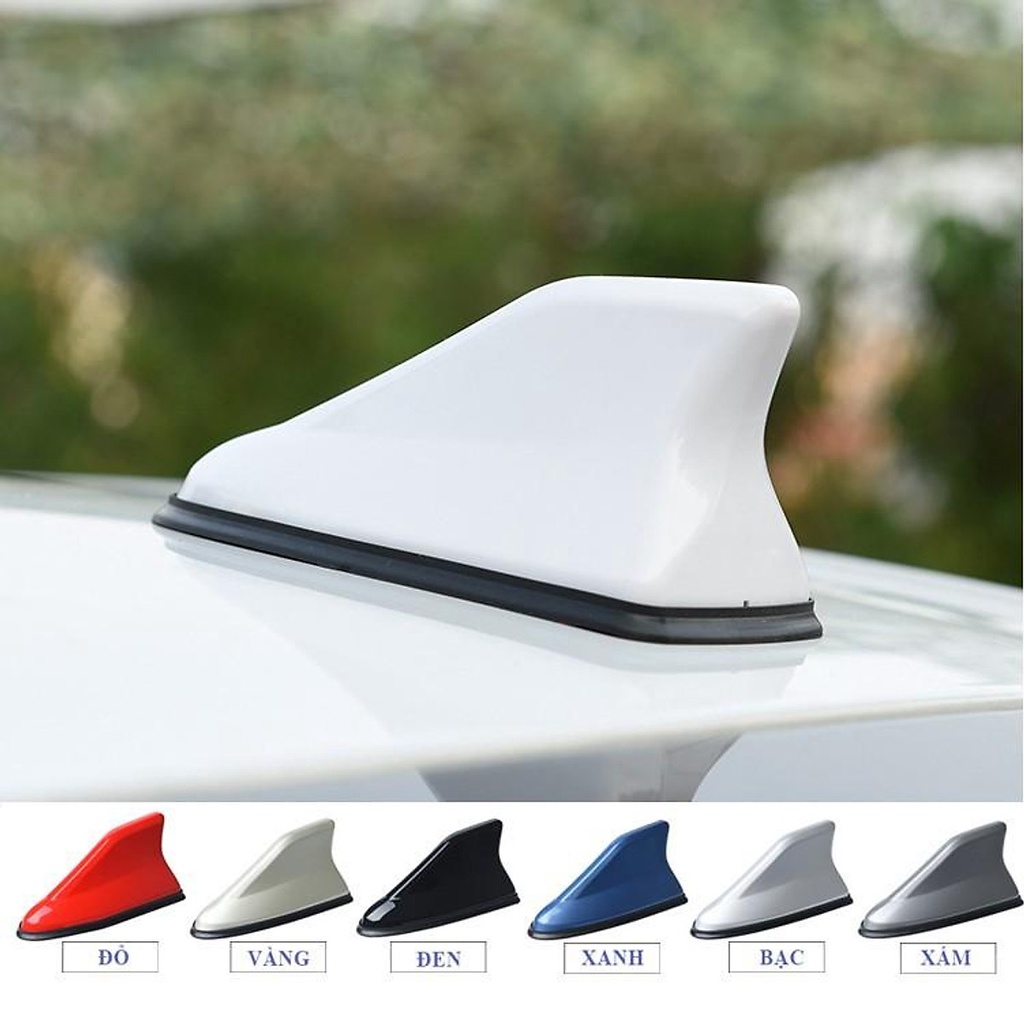 Ăn ten vây cá mập Hybrid đế cao su thu sóng radio FM/AM trên nóc xe hơi đủ màu để lựa chọn