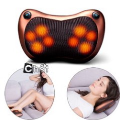 [Hàng Nội Địa] Gối massage hồng ngoại 8 bi cao cấp, gối matxa hồng ngoại 8 bi cao cấp - Bảo hành 12 tháng