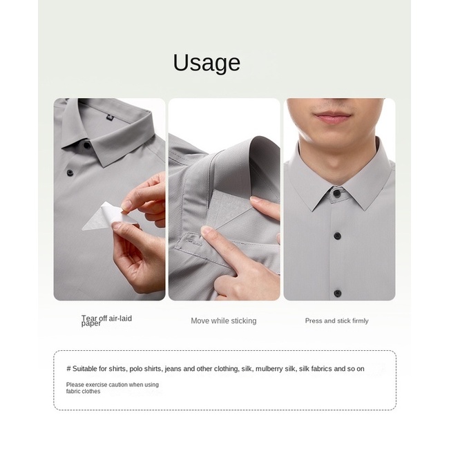 Miếng Dán Cố Định Cổ Áo Polo Nhật Bản Tiện Dụng