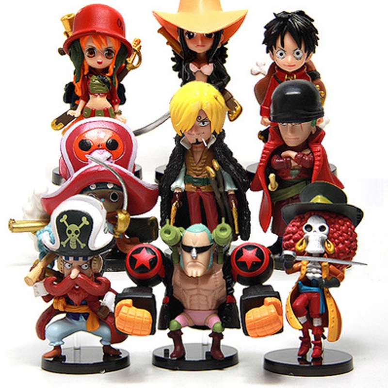 Combo Bộ 9 Mô Hình One Piece - Team Luffy