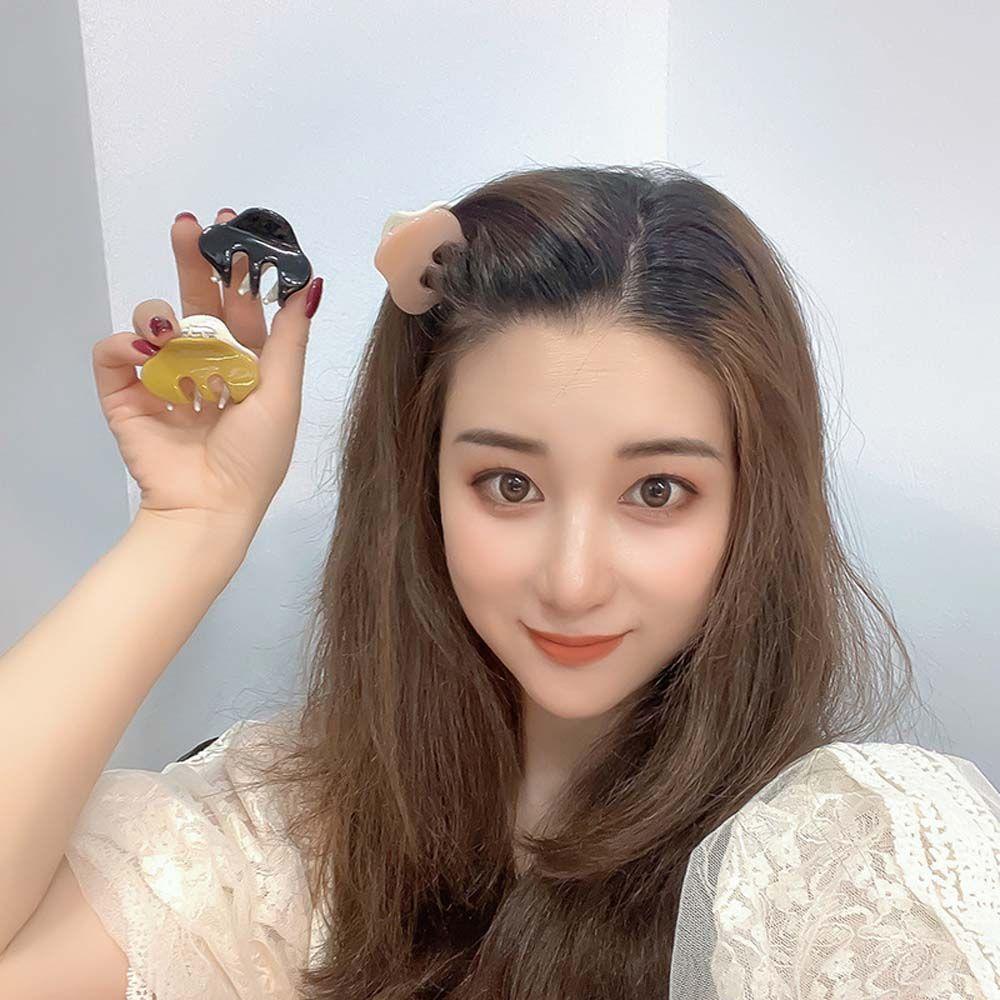 VANES1 Kẹp Tóc Càng Cua Đơn Giản Màu Sắc Ngọt Ngào Phong Cách Hàn Quốc Cho Nữ