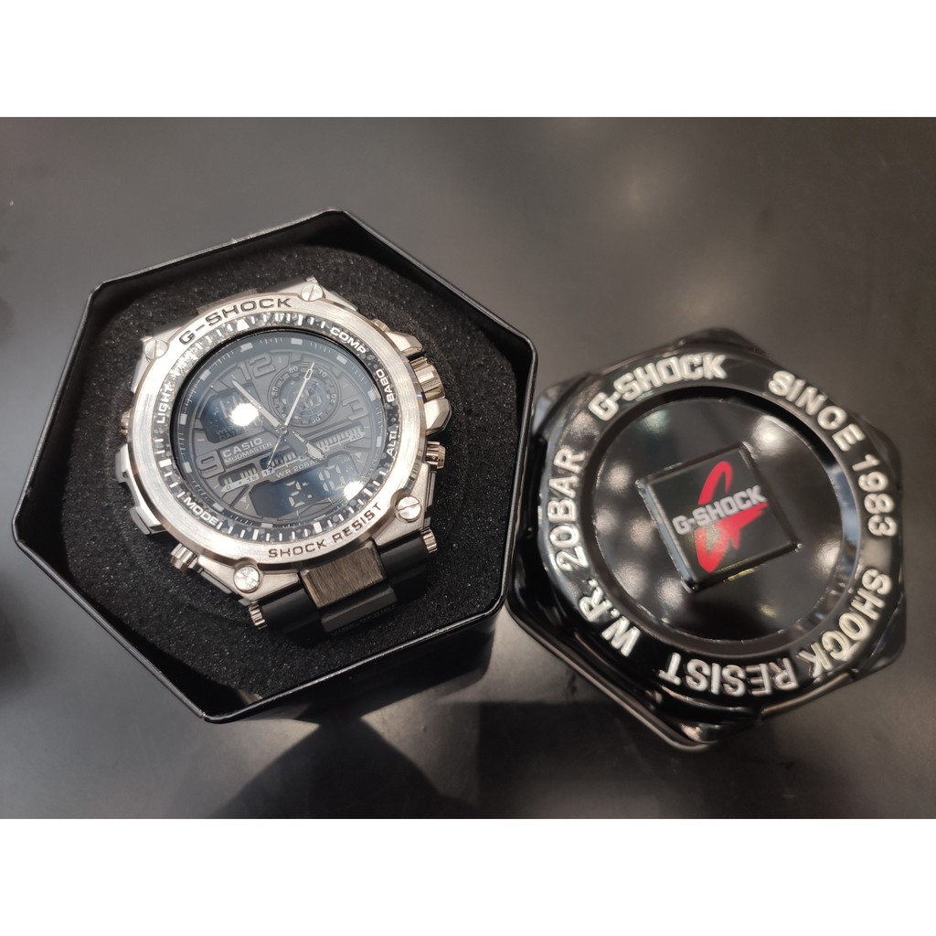 Đồng hồ thời thượng SHOCK  MTG S1000 Original Kim-điện tử Chống nước 5ATM Viền Thép không gỉ-TẶNG KÈM FULL HỘP
