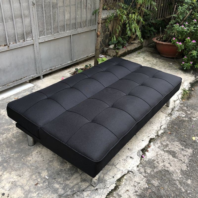 Sofa giường màu đen - Sofa bed cao cấp chuẩn xuất khẩu - Vải bố sang xịn mịn