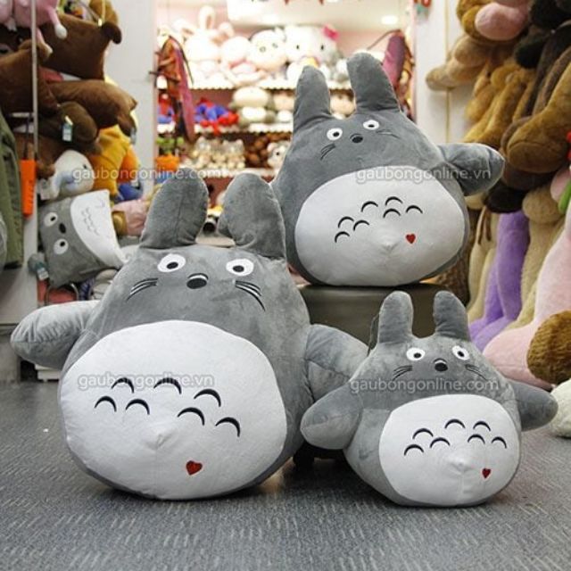 Gấu bông totoro tim mềm mịn kích thước 35cm