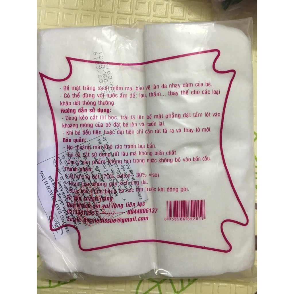 Tấm lót phân su em bé, màu đỏ - Hoài An