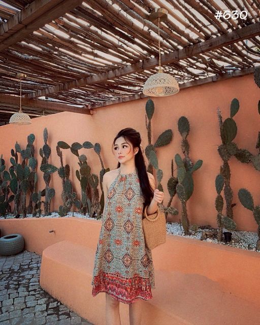 Đầm yếm thổ cẩm (có ảnh thật)