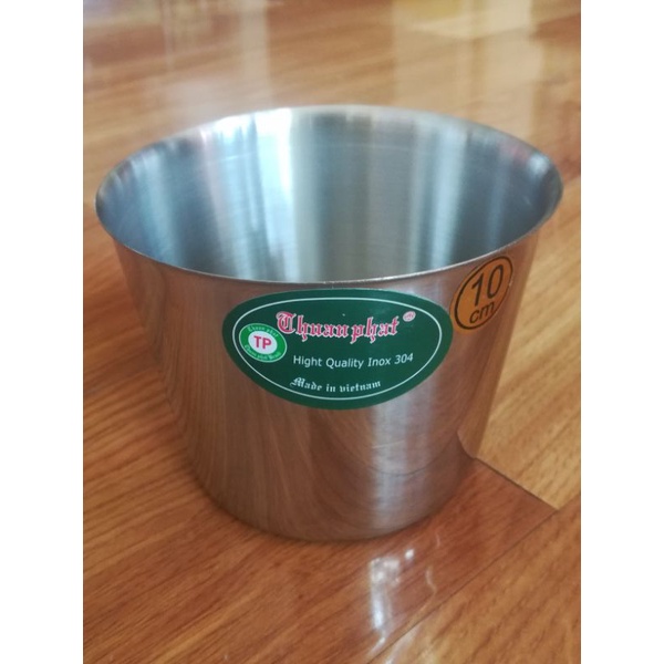 Ly Làm Đá Chung Đá Inox Thuận Phát 10cm 500ml -Bộ 10 Cái