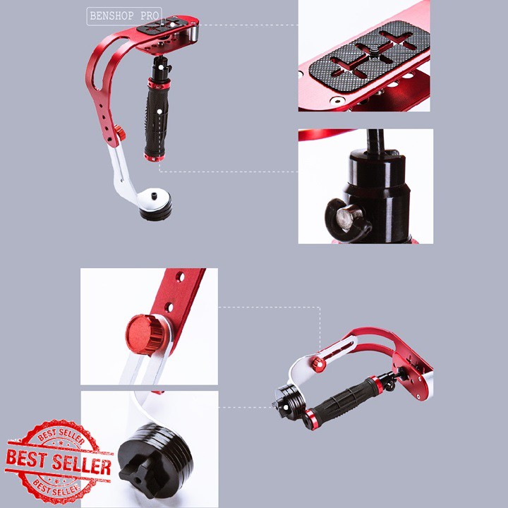 Tay Quay Phim Chống Rung Cho Điện Thoại Và Máy Ảnh SLR GOPRO | BigBuy360 - bigbuy360.vn