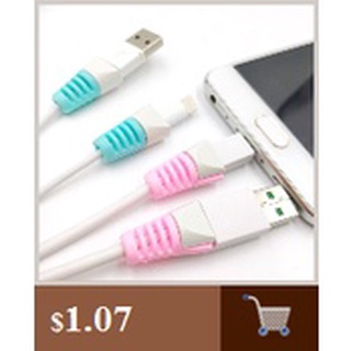  Dây quấn bảo vệ cáp dữ liệu USB cho iPhone Android