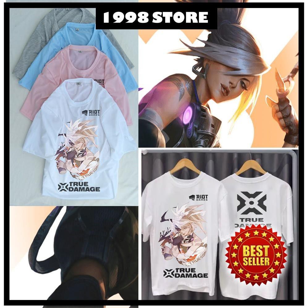 (SALE HOT) Áo Thun Liên Minh Akali Trua Damage