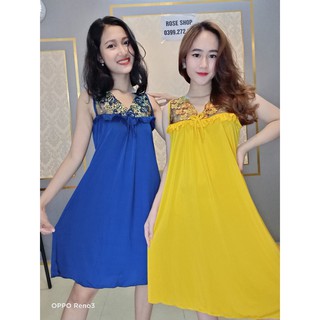 [HÀNG LOẠI 1] ĐẦM NGỦ THUN LẠNH REN HOA VĂN