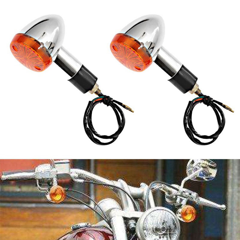 Đèn xi nhan trước sau cho xe mô tô Honda Harley Kawasaki Suzuki Yamaha