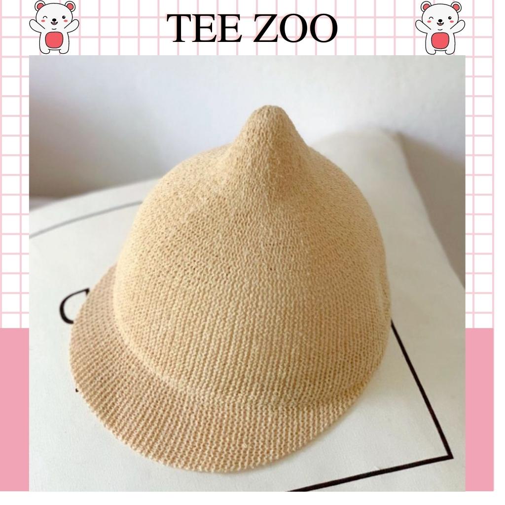 Mũ cho bé Teezoo chất liệu cói thiết kế hình củ tỏi siêu đáng yêu cho bé MH08
