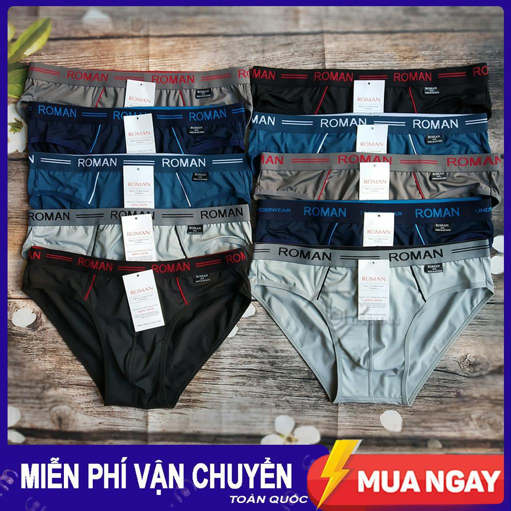 COMBO 7 Quần LÓT Nam - Nhiều Màu - Thun Lạnh Cao cấp ROMAN