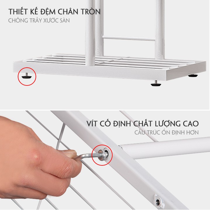 KỆ HOA TRANG TRÍ PHÒNG KHÁCH 82CM, KỆ HOA TRONG NHÀ NHỎ GỌN TIỆN LỢI