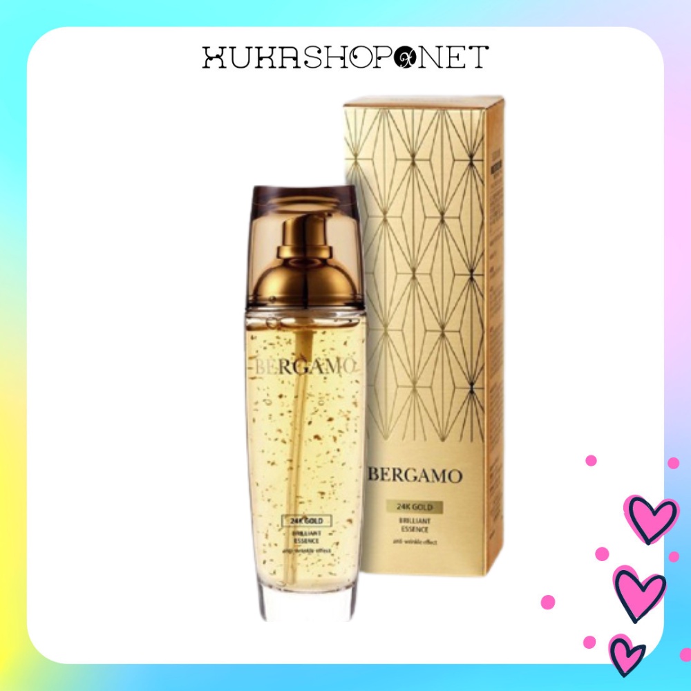Tinh chất dưỡng da Bergamo vàng 24K Gold Brilliant Essence nâng cơ sáng mịn da 110ml