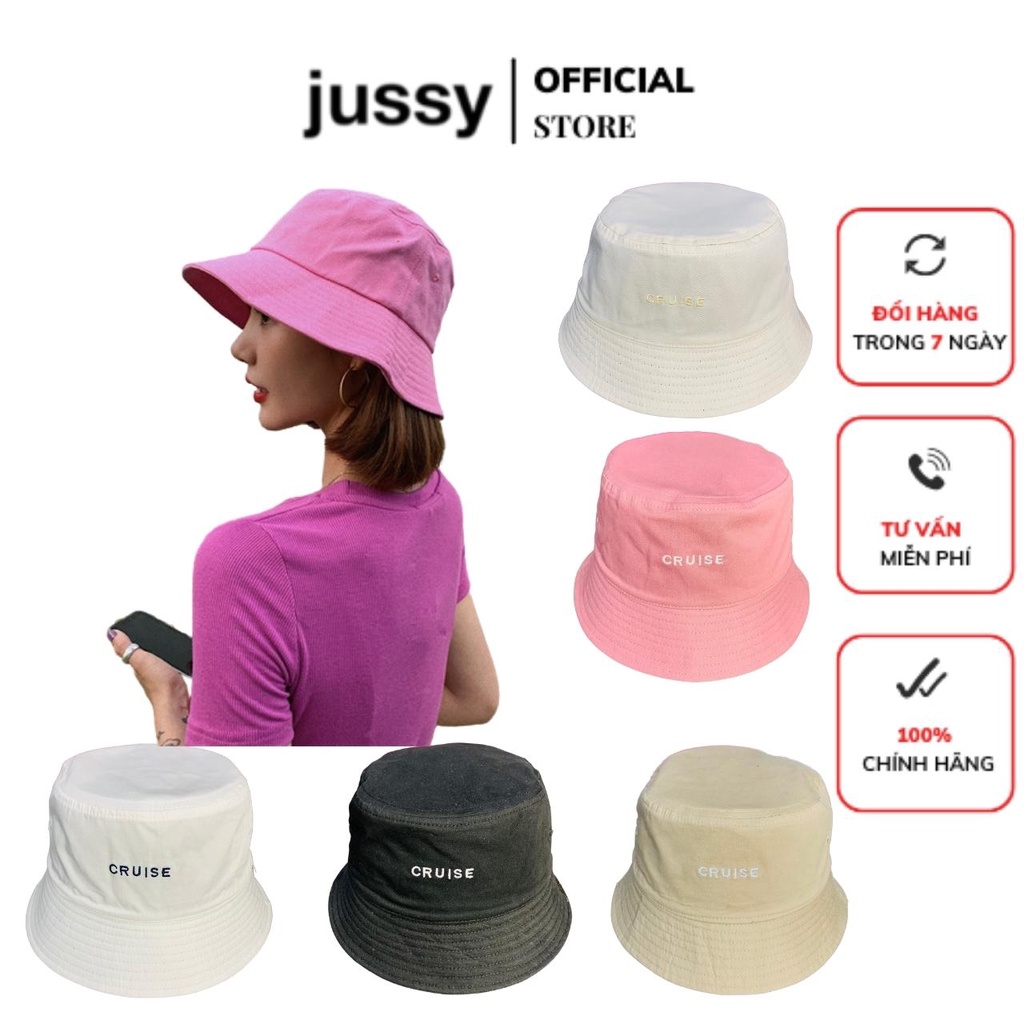 Mũ Bucket Cruise 2 Mặt 2 Màu Jussy Fashion Nhiều Màu Hot Form Nón Tai Bèo Nam Nữ Thời Trang Unisex Chất Vải Cotton