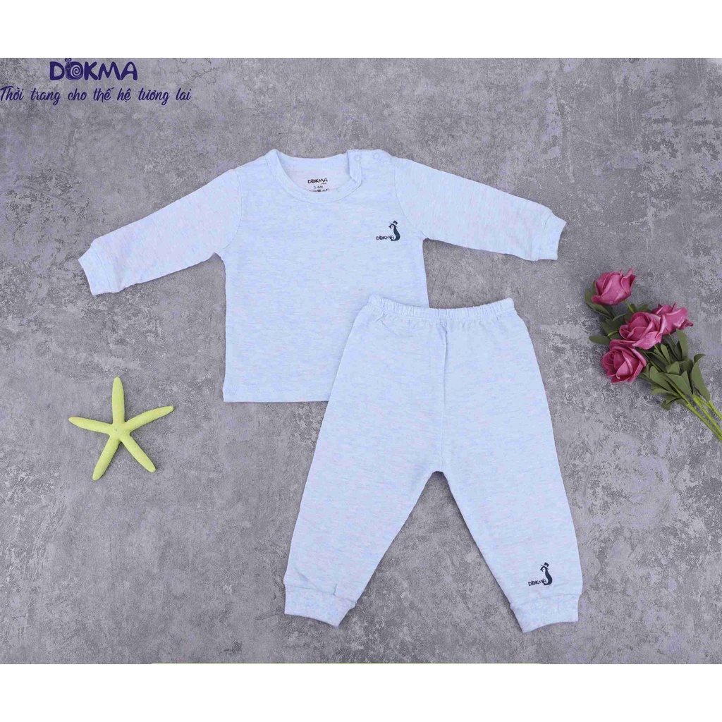 DB203 Bộ quần áo sơ sinh dài tay Dokma (6-36M)