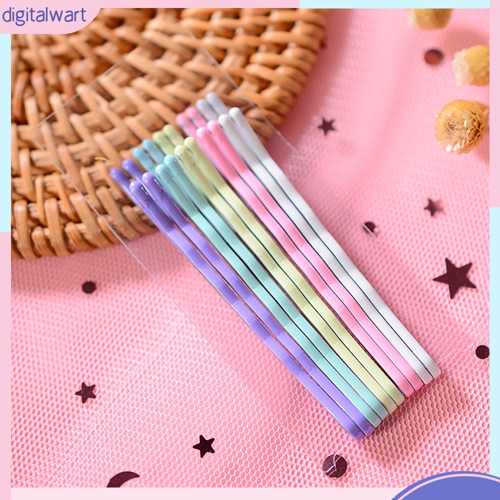 Set 10 Kẹp Tóc Kim Loại Màu Sắc Cầu Vồng Xinh Xắn Cho Bé Gái