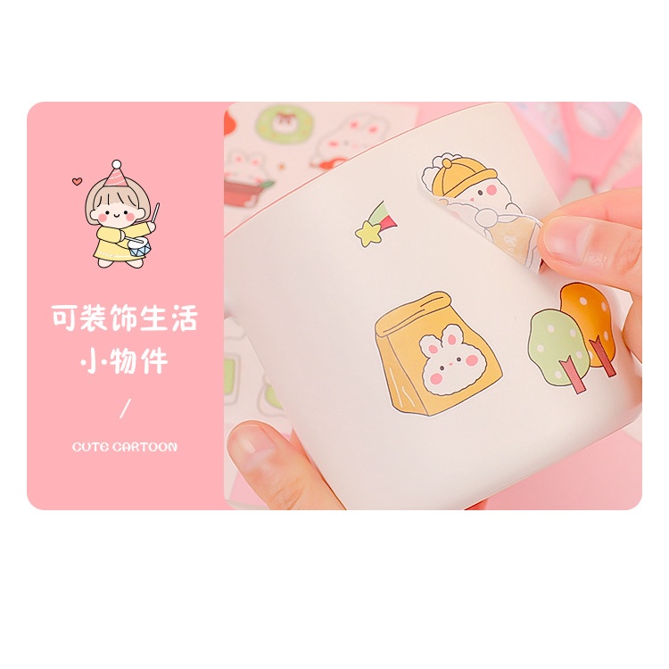 Miếng dán trang trí hình hoạt hình dễ thương