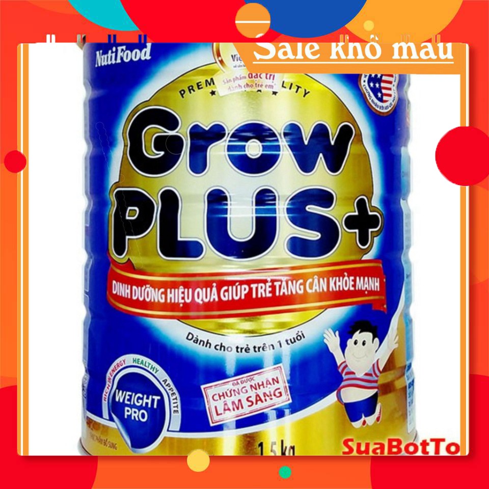 combo 4 grow plus xanh nuti 1.5kg