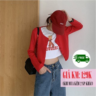 [SẴN] Set áo croptop và khoác len Ulzzang Quảng Châu AL53