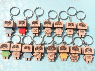 Móc khoá gỗ Danbo (combo 100c duy nhất)