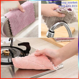 Combo 10 khăn lau bếp đa năng 2 mặt siêu thấm