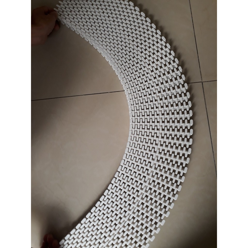 Thanh thoát tràn hồ bơi 25 cm hình răng cưa nhựa ABS -rãnh thoát nước,thanh xả tràn chuyên dùng trang trí hồ bơi