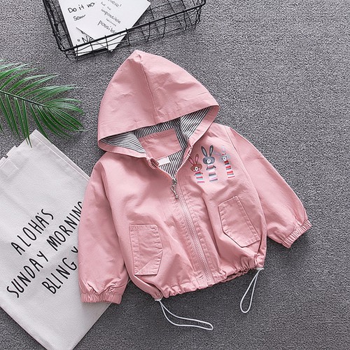 Áo gió cho bé thỏ hồng (Mẫu: HNH649840)
