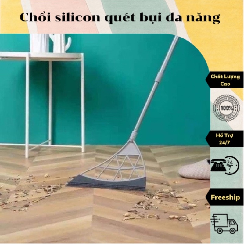 Chổi quét nhà đa năng thông minh lưỡi chổi được làm silicon có khả năng quét nước