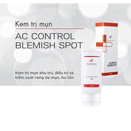 Kem Chấm Mụn, Giảm Mụn GoodnDoc AC Control Blemish Spot