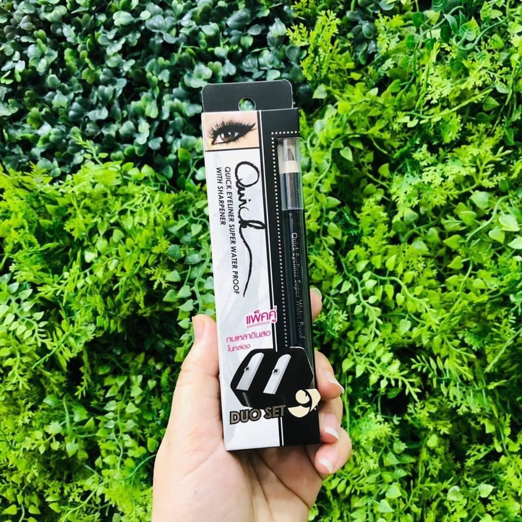 01 Chì Kẻ Mắt Không Trôi Mei Linda Quick Eyeliner Super Water Proof Duo Set Thái Lan