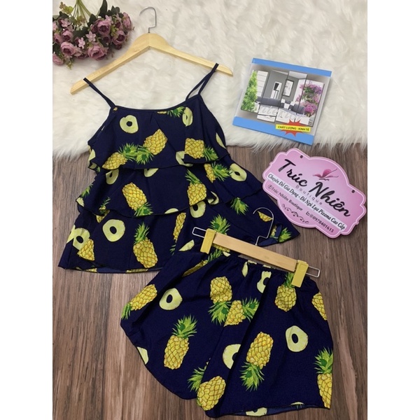 ĐỒ BỘ NGỦ TRÁI THƠM HOA LÁ TẦNG XINH XINH | BigBuy360 - bigbuy360.vn