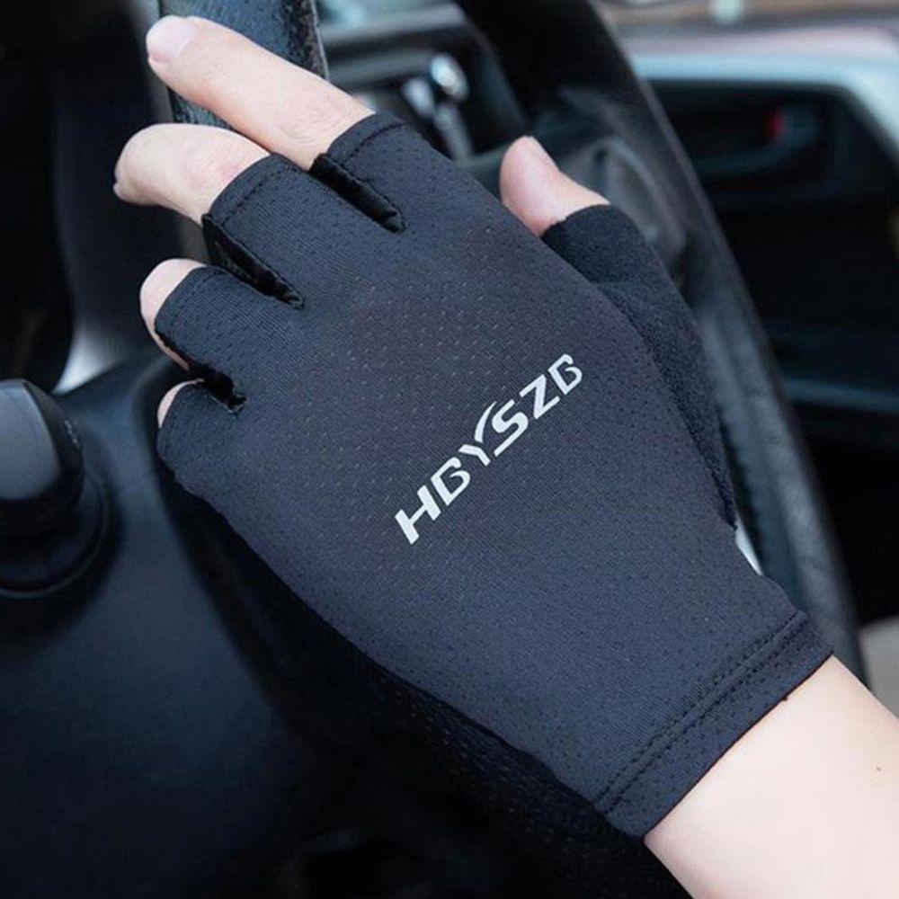 Găng Tay Nửa Ngón Bằng Silicone Thoáng Khí Chống Trượt Chống Sốc Có Thể Dùng Màn Hình Cảm Ứng