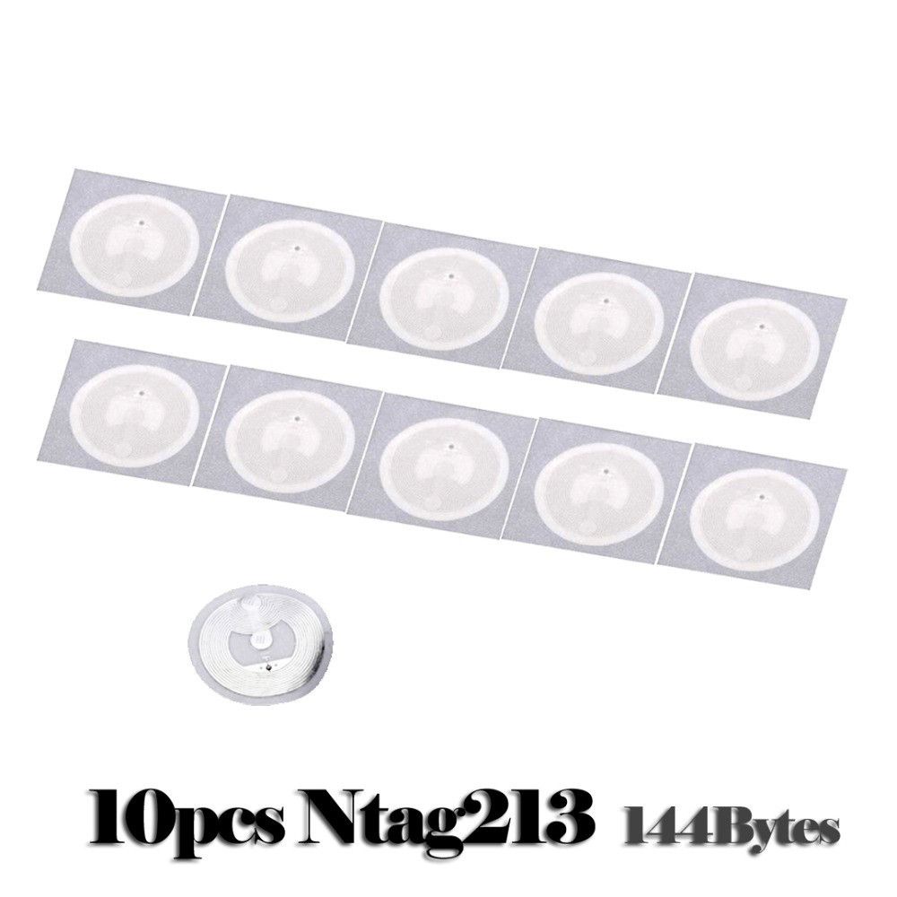 Bộ 10 Thẻ Nfc Ntag213 13.56mhz Rfid Nta 14443a